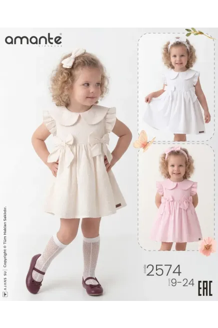 Bandanalı Fiyonklu Elbise