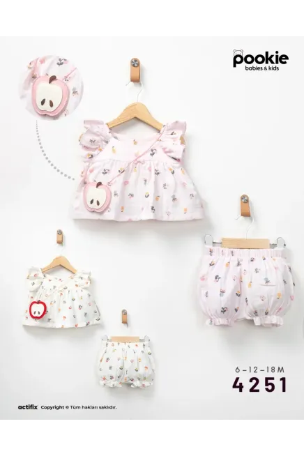 6-18 месяц девочка Блуза-костюм