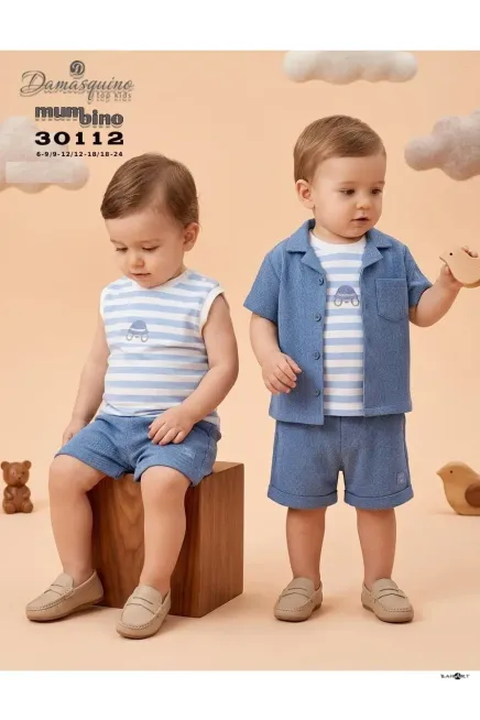  Gömlekli Tişörtlü Şort Takım