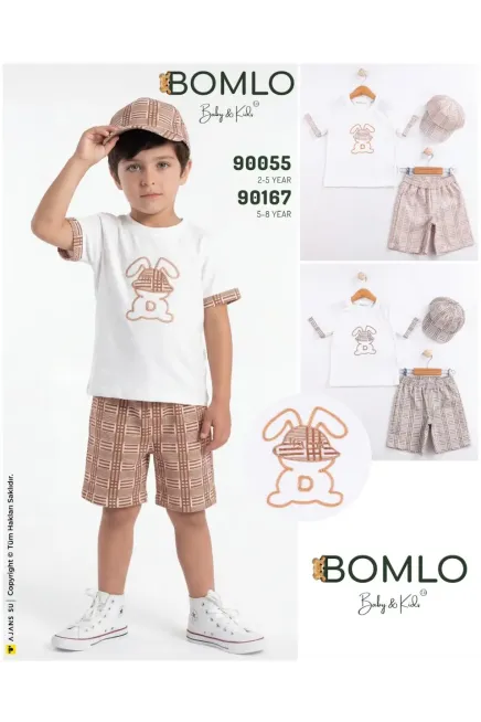 Şapkalı Tişörtlü Şort Takım