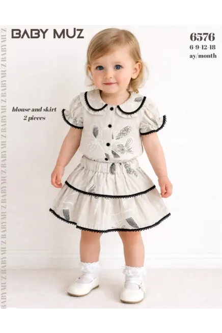 Bluzlu Etekli Takım