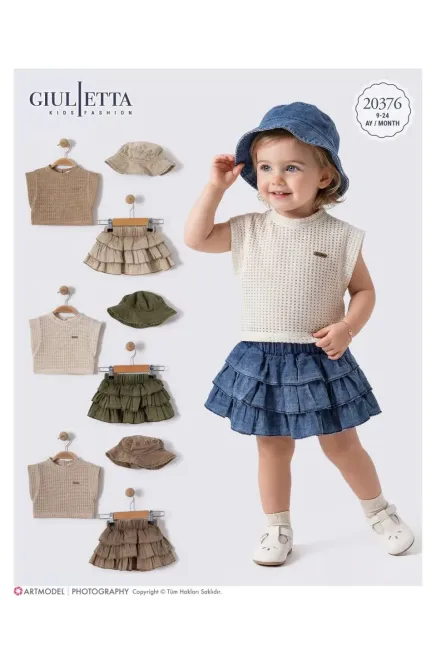 Tişörtlü Etek Takım