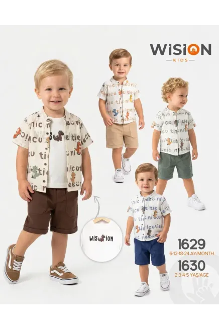 2-5 YEAR Boy SHORTS SET WITH SHIRT