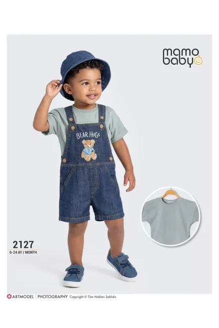 Tişörtlü Şapkalı Salopet Takım