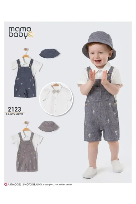 Tişörtlü Şapkalı Salopet Takım