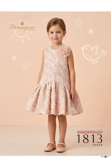 Çiçek Detaylı Elbise