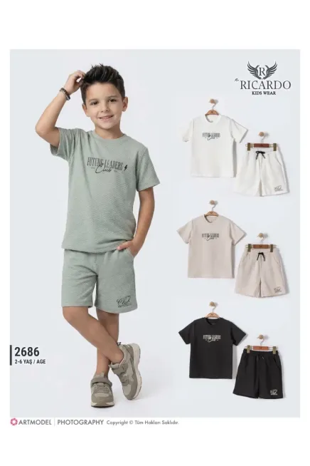 2-6 سنة صبي بدله تيشرت مع شورت