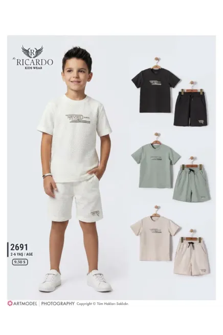 2-6 سنة صبي بدله تيشرت مع شورت