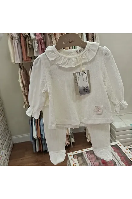 3-12 MONTH Girl PANT SET WITH BLOUSE