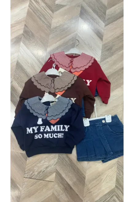 Sweatshırtlu Etekli Takım