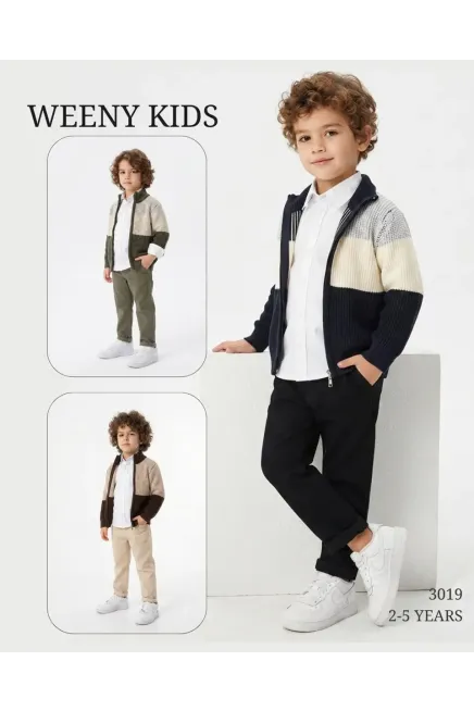 2-5 YEAR Boy PANT SUIT WITH CARDIGAN