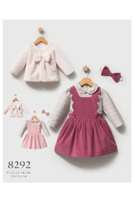 12-36 MONTH Girl DRESS WITH CARDIGAN