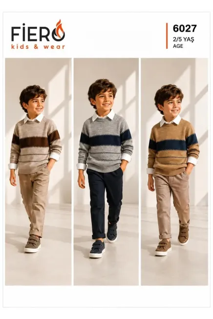 2-5 YEAR Boy PANT SUIT WITH JUMPER