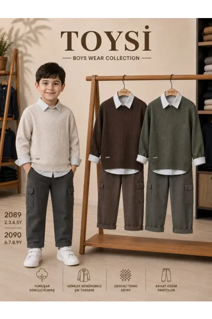 6-9 YEAR Boy PANT SUIT WITH VEST