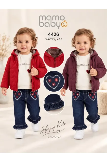 Montlu Sweatshırtlu Pantolonlu Takım