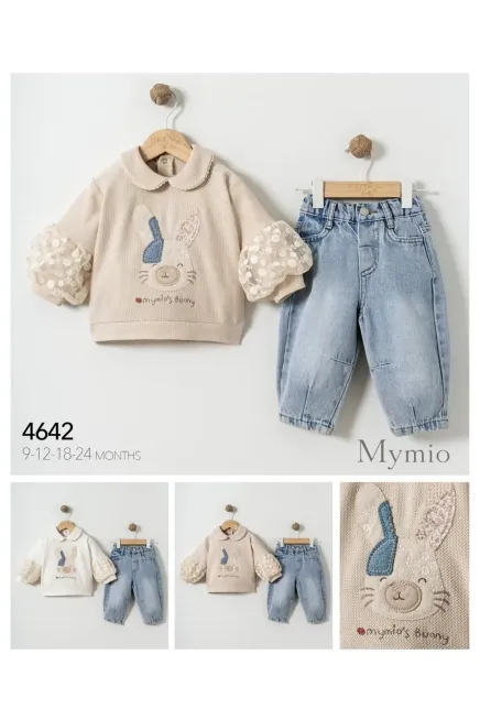 9-24 MONTH Girl PANT SET WITH BLOUSE