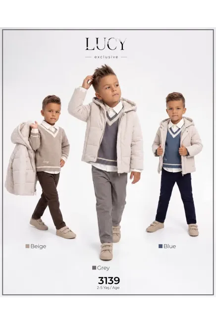 2-5 YEAR Boy PANT SUIT WITH COAT