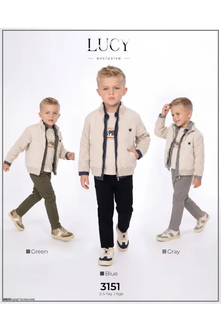 2-5 YEAR Boy PANT SUIT WITH COAT