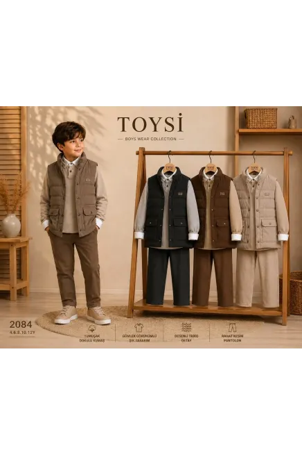 2-12 YEAR Boy PANT SUIT WITH VEST