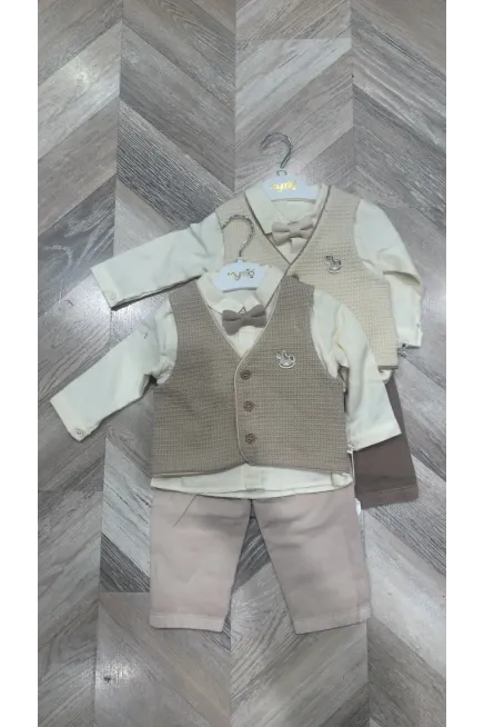 Yelekli Sweatshırtlu Pantolonlu Takım