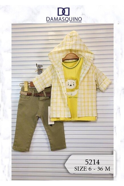 6-36 MONTH Boy PANT SUIT WITH SHIRT&T-SHIRT