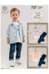 2-5 YEAR Boy PANT SUIT WITH SHIRT&T-SHIRT