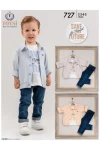 2-5 YEAR Boy PANT SUIT WITH SHIRT&T-SHIRT