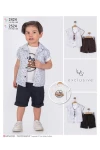 2-5 YEAR Boy SHORTS SET WITH SHIRT