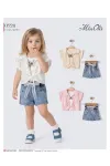 9-24 MONTH Girl SHORTS SET WITH T-SHIRT