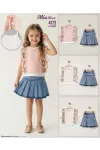 1-4 YEAR Girl SKIRT SET WITH BLOUSE
