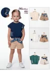 1-4 YEAR Girl SHORT SET WITH BLOUSE