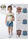 1-4 YEAR Girl SHORT SET WITH BLOUSE