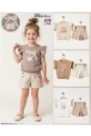 1-4 YEAR Girl SHORTS SET WITH T-SHIRT