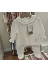 3-12 MONTH Girl PANT SET WITH BLOUSE