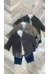 Yelekli Gömlekli Sweatshırtlu Pantolonlu Takım
