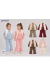 Yelekli Sweatshırtlu Pantolonlu Takım