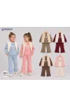 Yelekli Sweatshırtlu Pantolonlu Takım